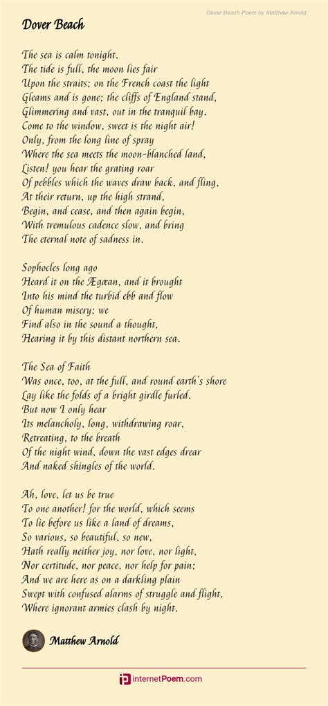 matthew arnold poem.